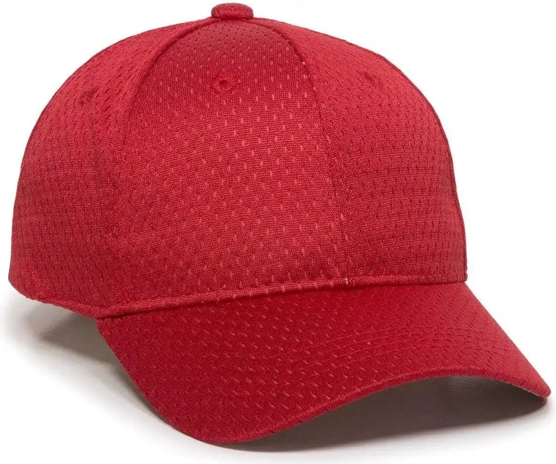 Oc Sports Jm-123 Jersey Mesh Custom Baseball Caps - Red - 6 3/8’’ - 7’’