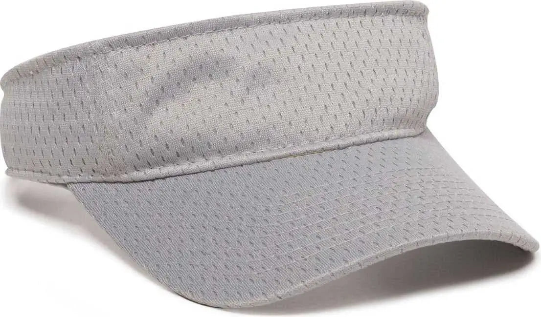 Oc Sports Jmv-100 Adjustable Mesh Visors - Light Gray - 6 3/8’’ - 7’’