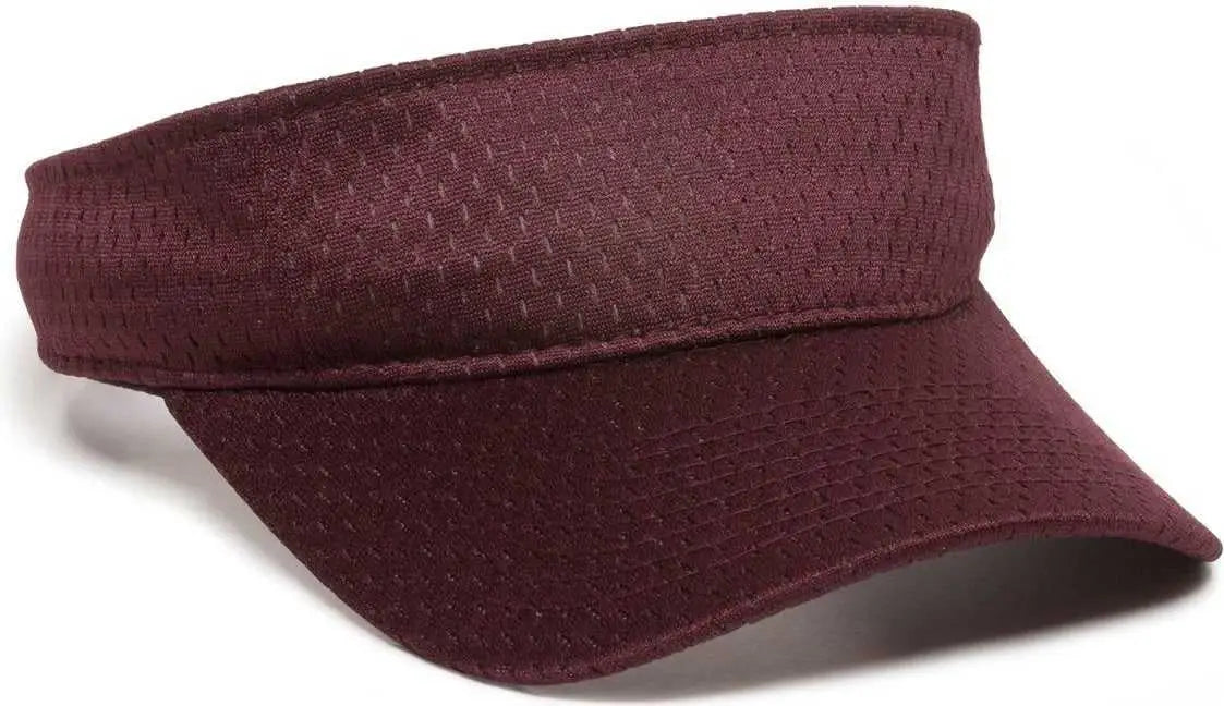 Oc Sports Jmv-100 Adjustable Mesh Visors - Maroon