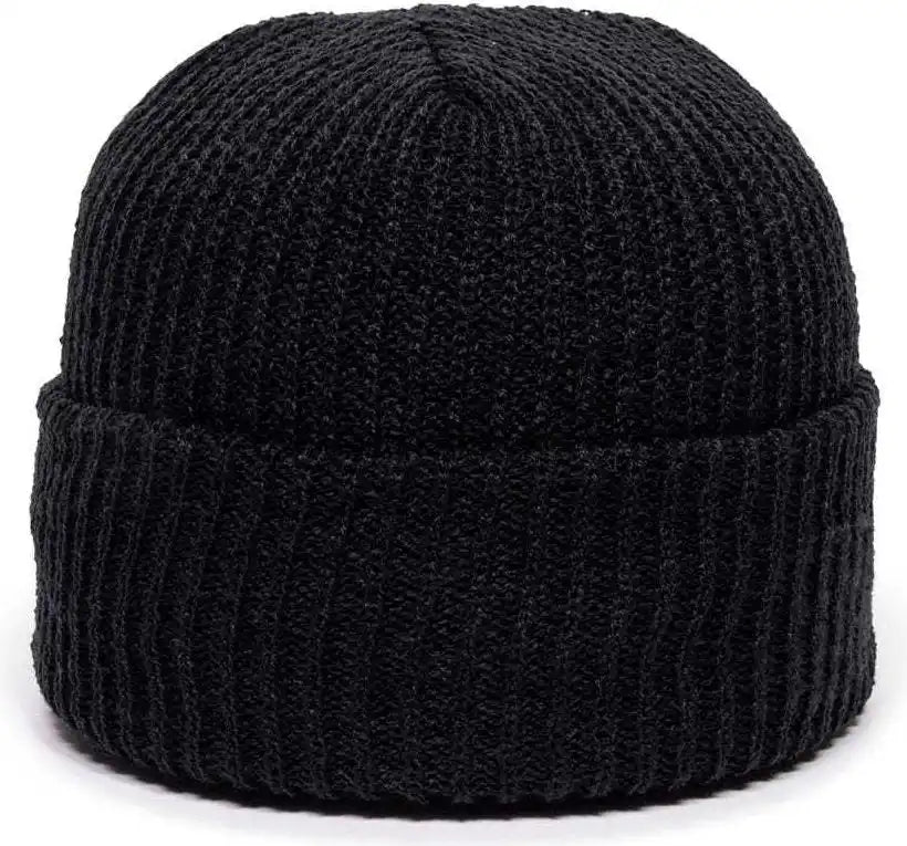 Oc Sports Kn-275 Acrylic Cuffed Knit Beanie - Black - one Size Fits Most