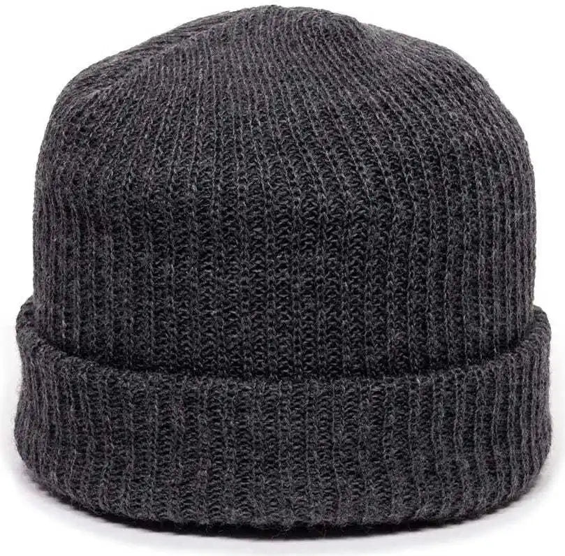 Oc Sports Kn-275 Acrylic Cuffed Knit Beanie - Charcoal - Dark Gray / one Size Fits Most