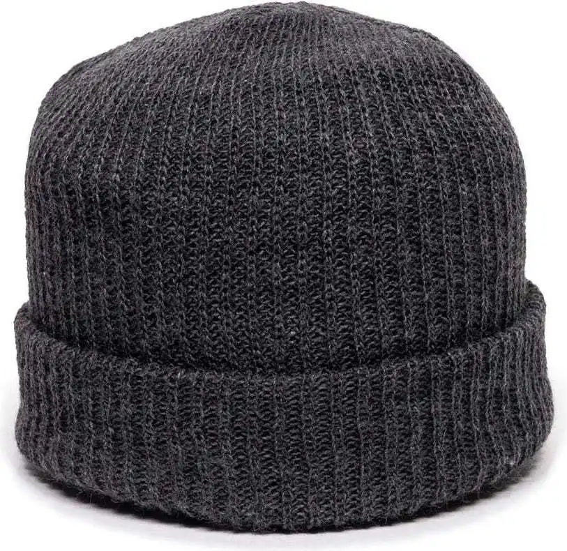 Oc Sports Kn-275 Acrylic Cuffed Knit Beanie - Charcoal - Dark Gray / one Size Fits Most