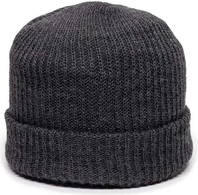Oc Sports Kn-275 Acrylic Cuffed Knit Beanie - Charcoal - Dark Gray / one Size Fits Most