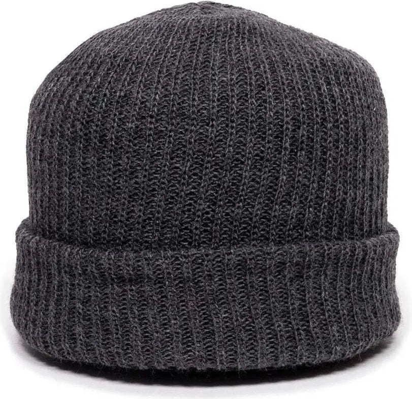 Oc Sports Kn-275 Acrylic Cuffed Knit Beanie - Charcoal