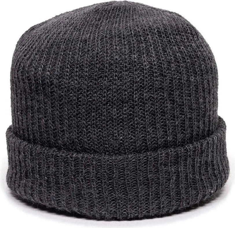 Oc Sports Kn-275 Acrylic Cuffed Knit Beanie - Charcoal