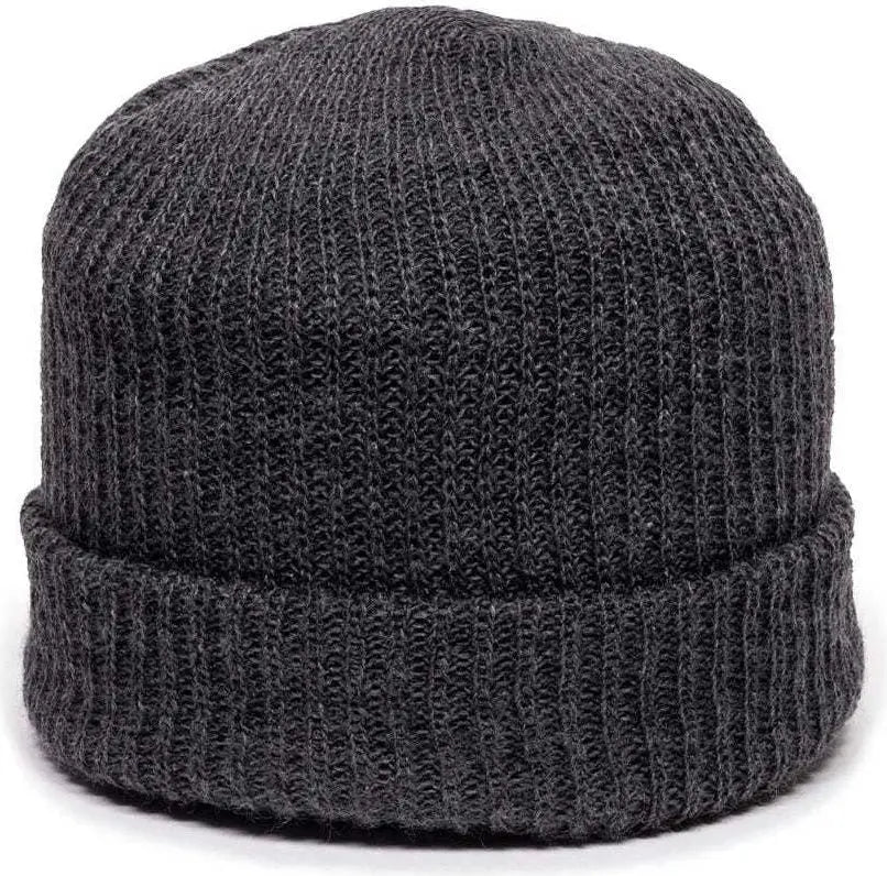 Oc Sports Kn-275 Acrylic Cuffed Knit Beanie - Charcoal