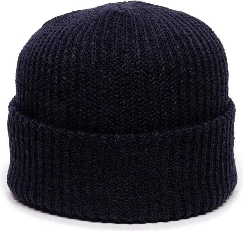 Oc Sports Kn-275 Acrylic Cuffed Knit Beanie - Navy - one Size Fits Most
