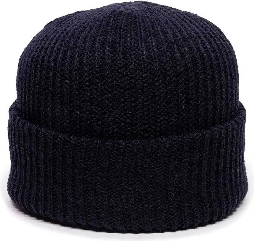 Oc Sports Kn-275 Acrylic Cuffed Knit Beanie - Navy - one Size Fits Most