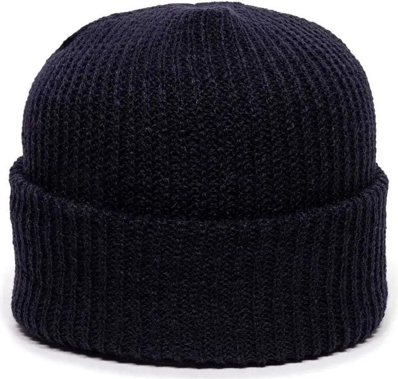 Oc Sports Kn-275 Acrylic Cuffed Knit Beanie - Navy - one Size Fits Most