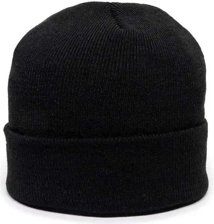 Oc Sports Kn-400 Superstretch Knit Watch Beanie with Cuff - Black - one Size Fits Most