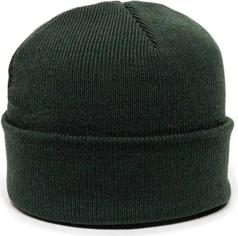 Oc Sports Kn-400 Superstretch Knit Watch Beanie with Cuff - Dk Green - Forest / one Size Fits Most