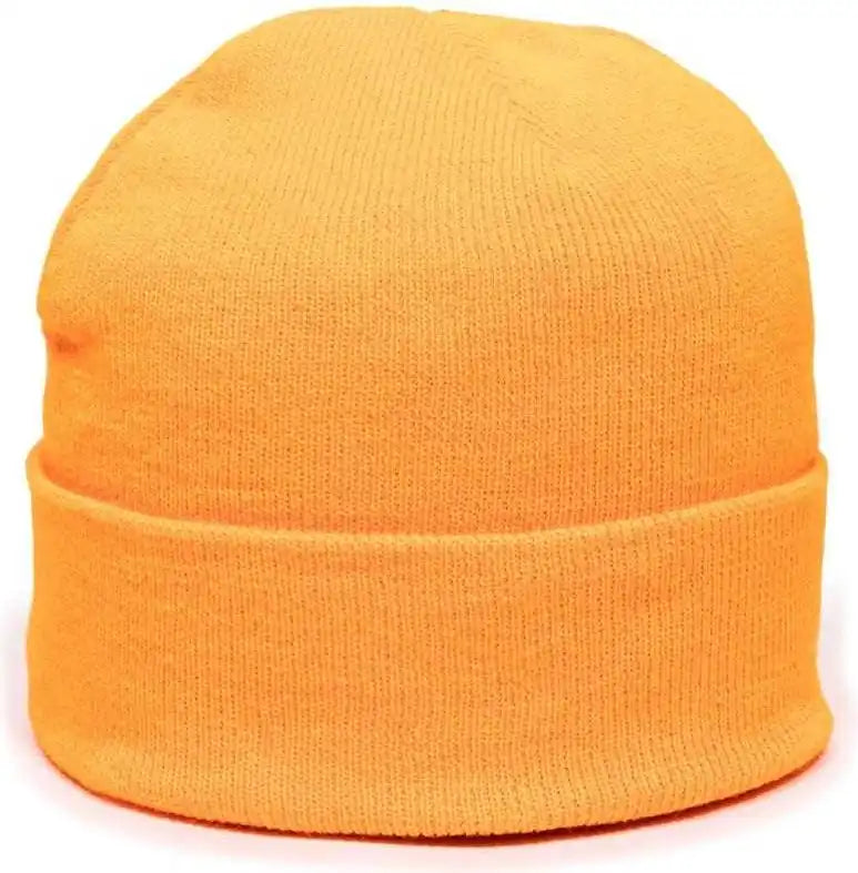 Oc Sports Kn-400 Superstretch Knit Watch Beanie with Cuff - n Orange - one Size Fits Most