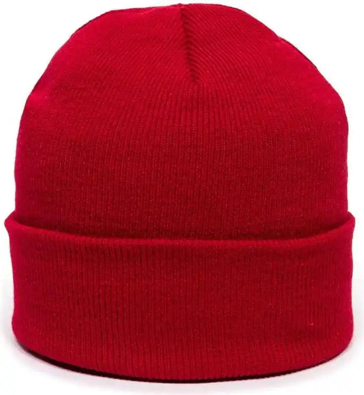 Oc Sports Kn-400 Superstretch Knit Watch Beanie with Cuff - Red - one Size Fits Most