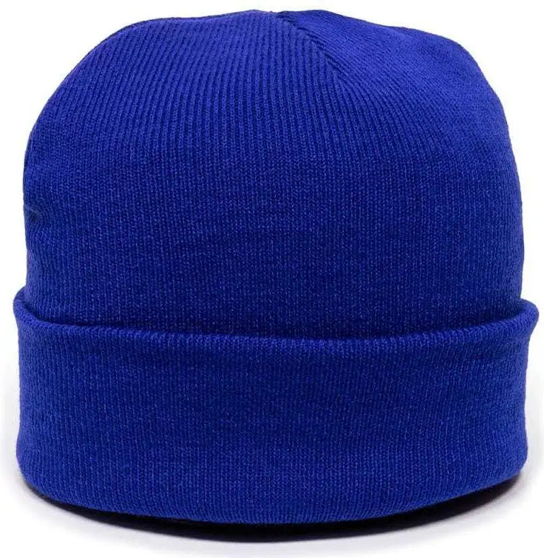Oc Sports Kn-400 Superstretch Knit Watch Beanie with Cuff - Royal