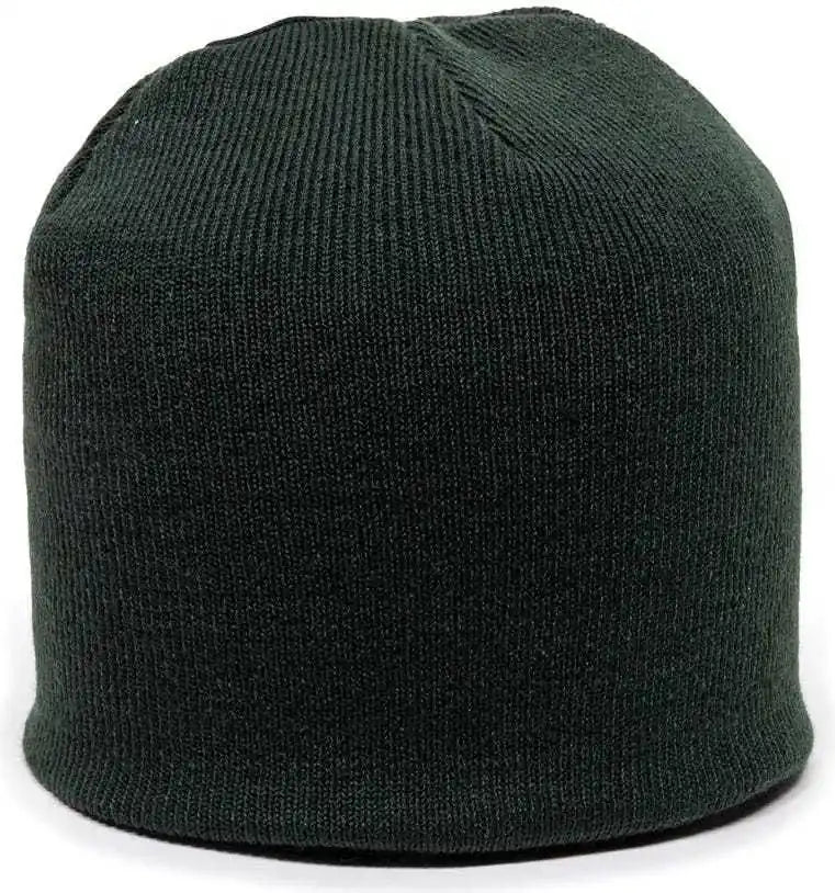 Oc Sports Kn-550 Made in Usa Acrylic Jersey Knit Beanie - Dark Green - Forest / one Size Fits Most