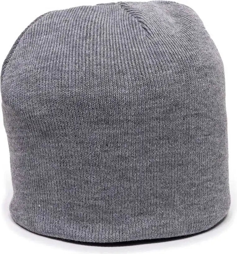 Oc Sports Kn-550 Made in Usa Acrylic Jersey Knit Beanie - Light Gray - one Size Fits Most