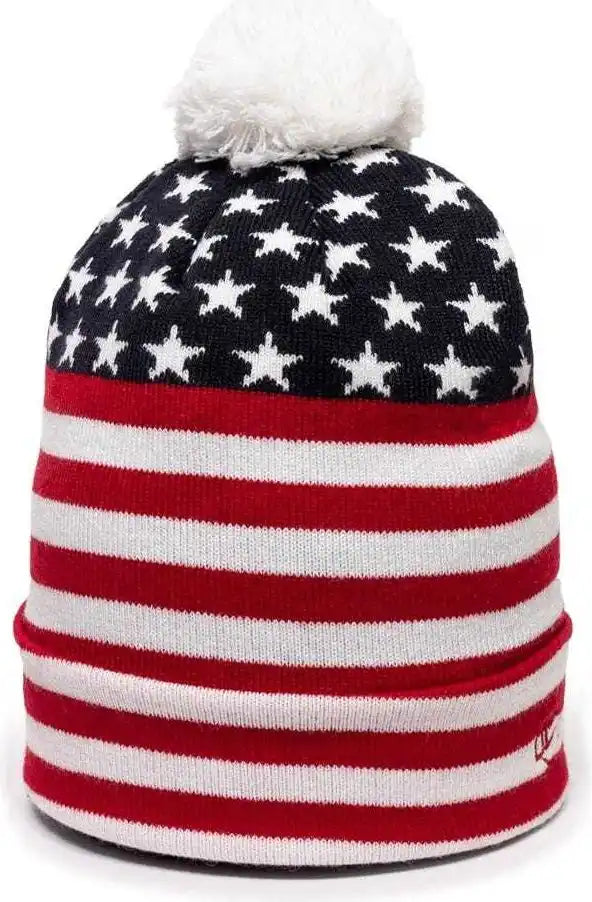 Oc Sports Knf-usa Usa Acrylic Watch Cap Beanie - Red White Blue - Multi-colored / one Size Fits Most