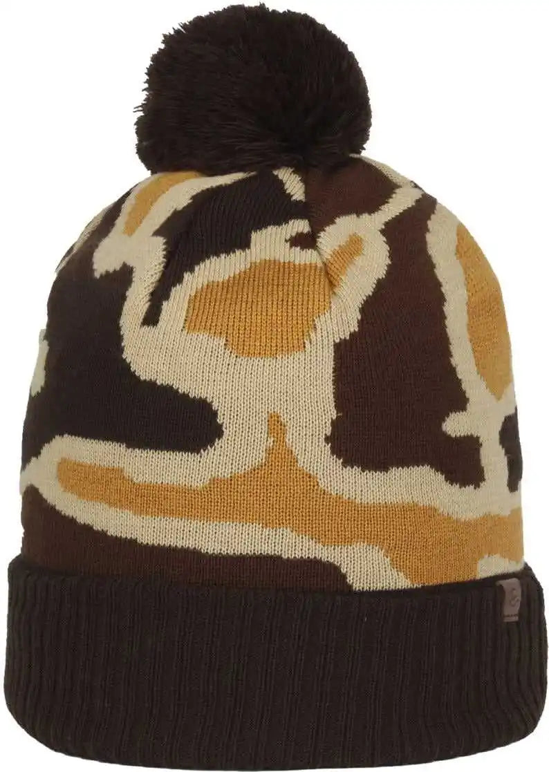 Oc Sports Knf-wild Graphic Watch Beanie with Pom - Camo - Osfm
