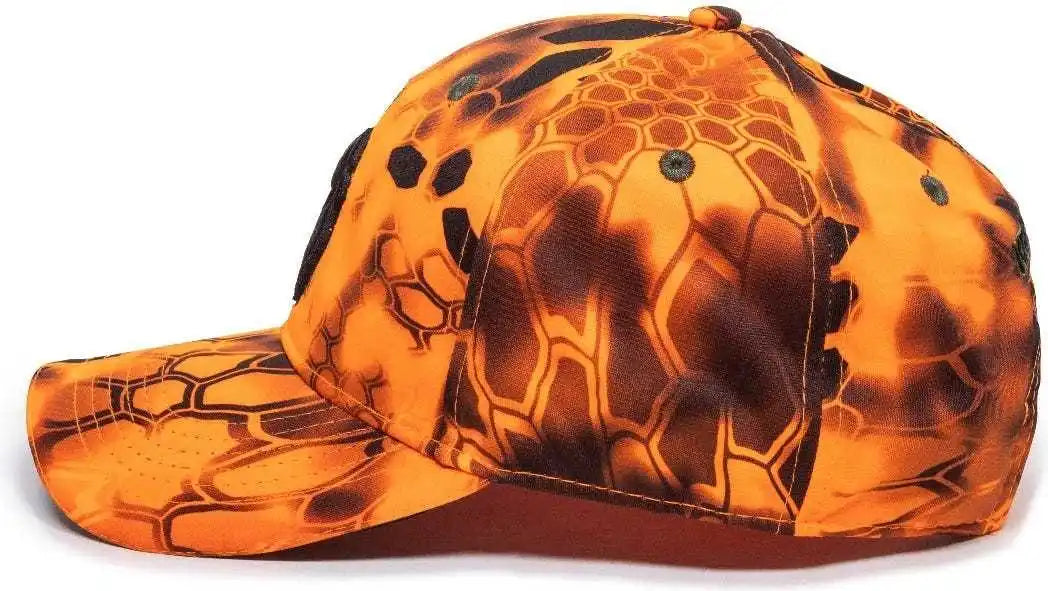 Oc Sports Kry-010 Adjustable Cap - Kryptek Inferno - 6 7/8’’ - 7 1/2’’