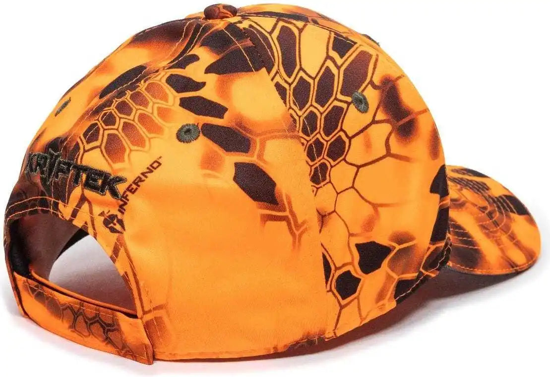Oc Sports Kry-010 Adjustable Cap - Kryptek Inferno - 6 7/8’’ - 7 1/2’’