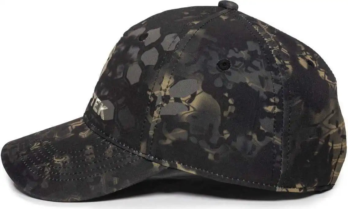 Oc Sports Kry-029 Low Crown Solid Back Cap - Kryptek Obskura Nox - 6 7/8’’ - 7 1/2’’