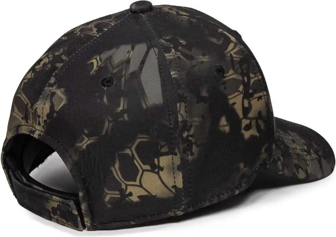 Oc Sports Kry-029 Low Crown Solid Back Cap - Kryptek Obskura Nox - 6 7/8’’ - 7 1/2’’