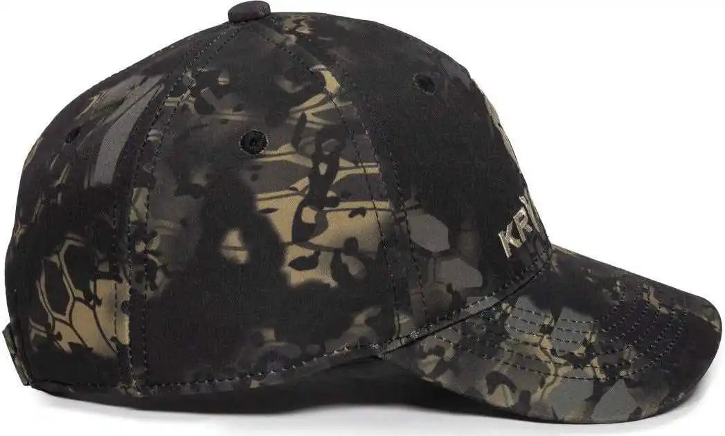 Oc Sports Kry-029 Low Crown Solid Back Cap - Kryptek Obskura Nox - 6 7/8’’ - 7 1/2’’