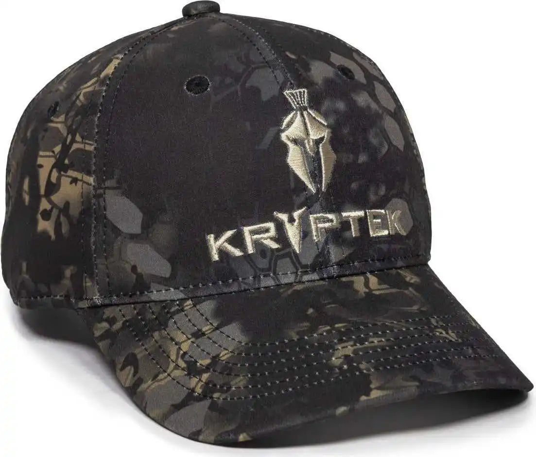 Oc Sports Kry-029 Low Crown Solid Back Cap - Kryptek Obskura Nox - 6 7/8’’ - 7 1/2’’