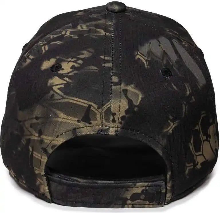 Oc Sports Kry-029 Low Crown Solid Back Cap - Kryptek Obskura Nox - 6 7/8’’ - 7 1/2’’