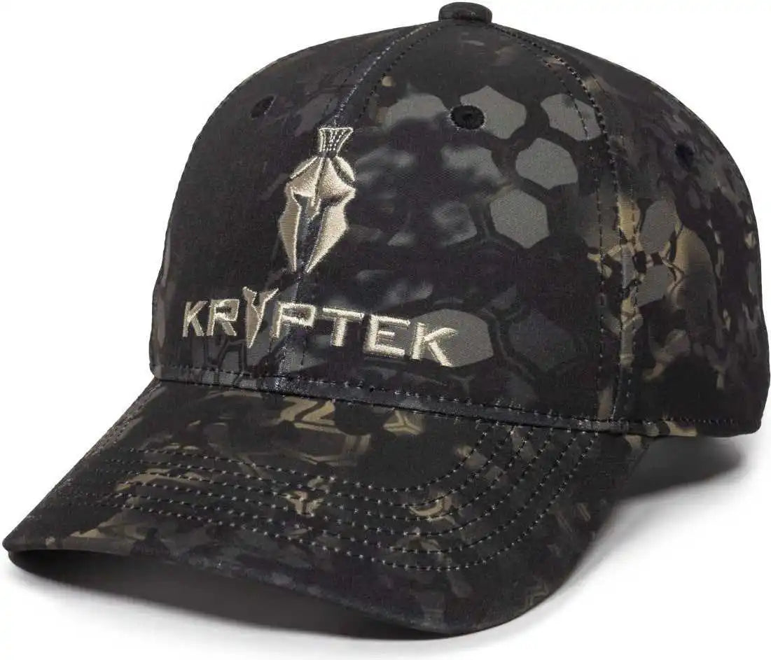 Oc Sports Kry-029 Low Crown Solid Back Cap - Kryptek Obskura Nox - 6 7/8’’ - 7 1/2’’