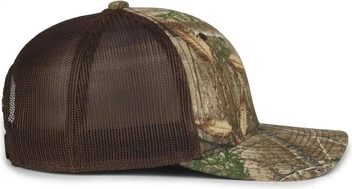 Oc Sports Mb2020camo Camo Snap Back Cap -rt Edge Brown - Osfm