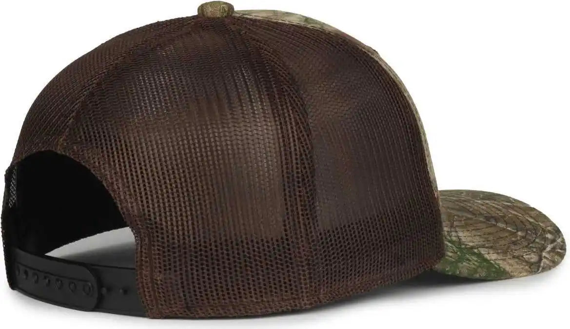 Oc Sports Mb2020camo Camo Snap Back Cap -rt Edge Brown - Osfm