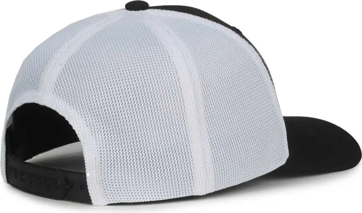 Oc Sports Mb2020pf Modern Performance Trucker Cap - Black White - Osfm