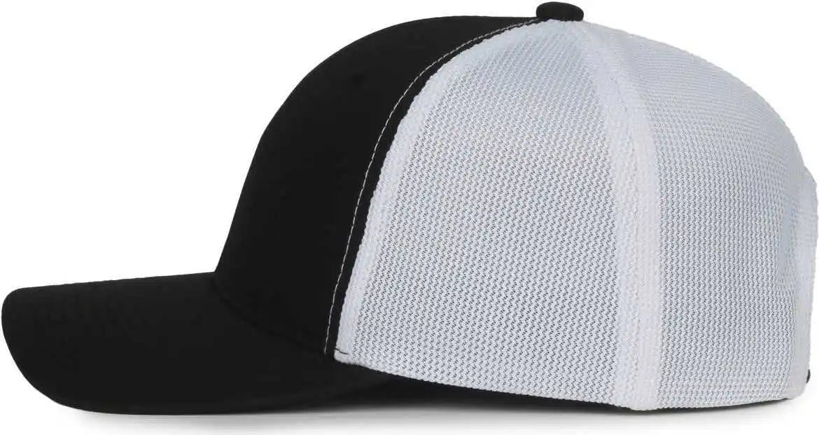 Oc Sports Mb2020pf Modern Performance Trucker Cap - Black White - Osfm