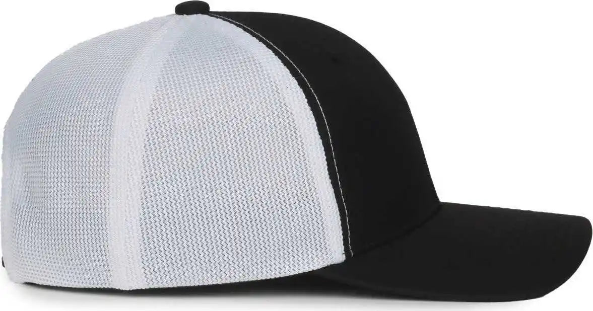 Oc Sports Mb2020pf Modern Performance Trucker Cap - Black White - Osfm
