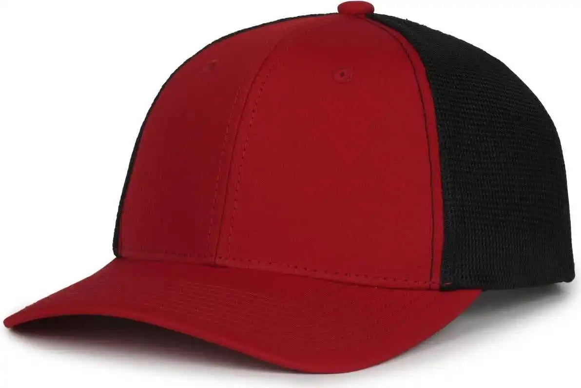 Oc Sports Mb2020pf Modern Performance Trucker Cap - Cardinal Black - Osfm