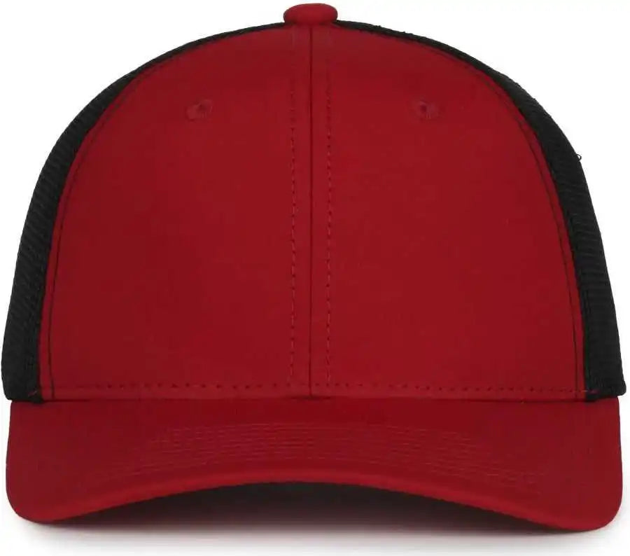 Oc Sports Mb2020pf Modern Performance Trucker Cap - Cardinal Black - Osfm