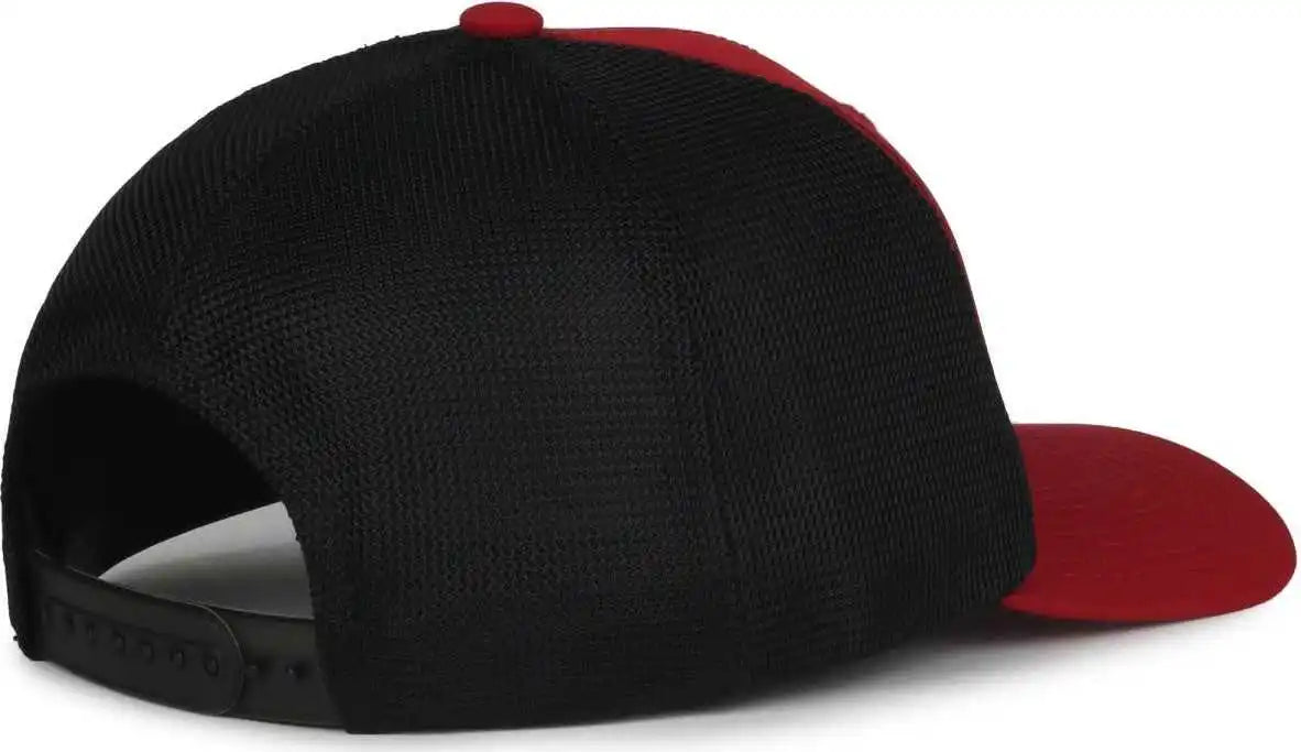 Oc Sports Mb2020pf Modern Performance Trucker Cap - Cardinal Black - Osfm