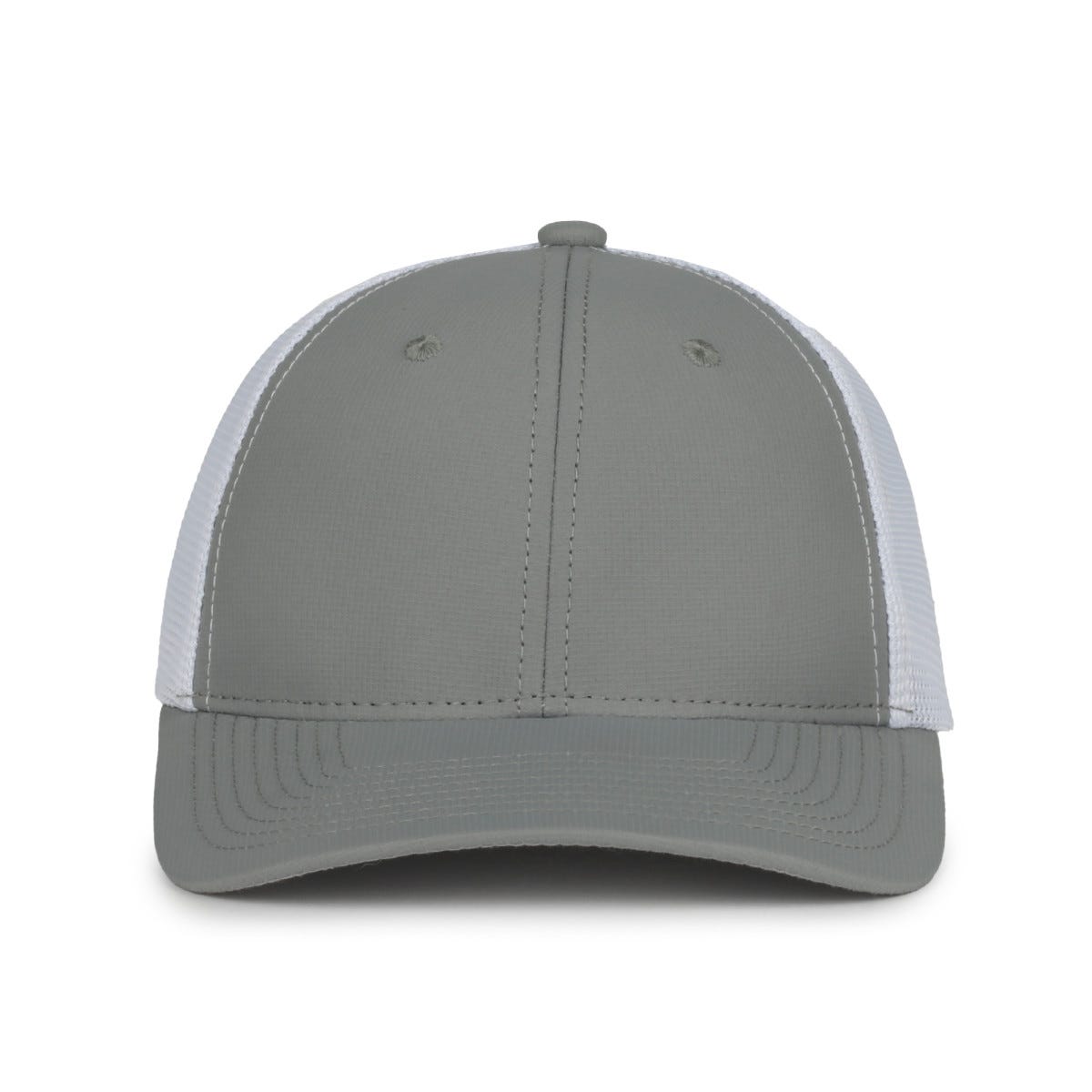 Oc Sports Mb2020pf Modern Performance Trucker Cap - Light Grey White