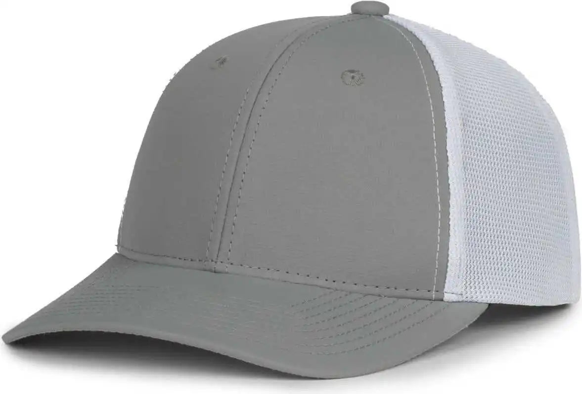 Oc Sports Mb2020pf Modern Performance Trucker Cap - Lt Gray White - Osfm