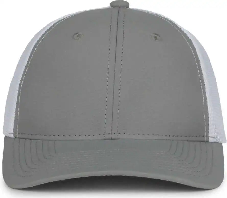 Oc Sports Mb2020pf Modern Performance Trucker Cap - Lt Gray White - Osfm