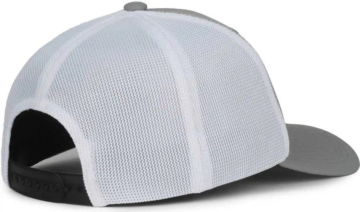 Oc Sports Mb2020pf Modern Performance Trucker Cap - Lt Gray White - Osfm