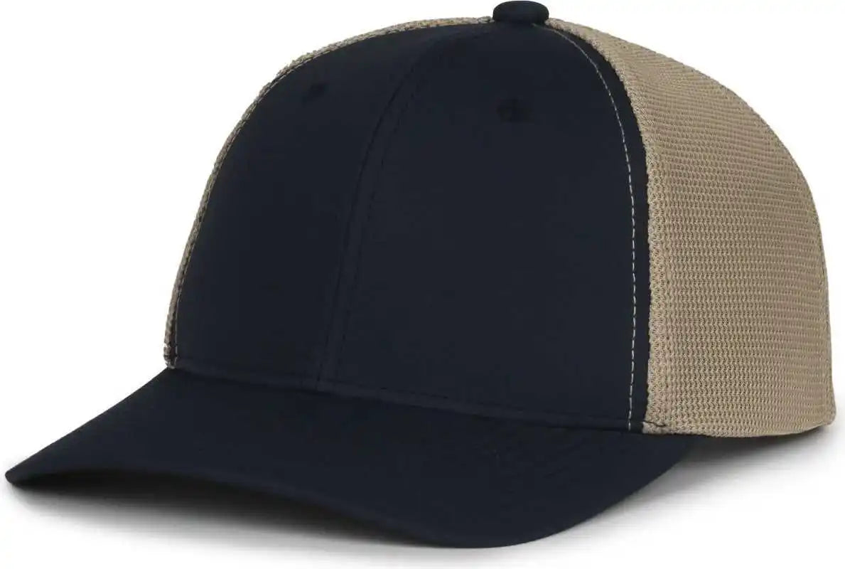 Oc Sports Mb2020pf Modern Performance Trucker Cap - Navy Khaki - Osfm