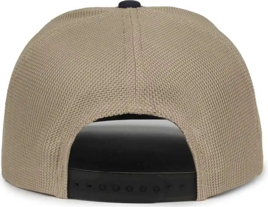 Oc Sports Mb2020pf Modern Performance Trucker Cap - Navy Khaki - Osfm
