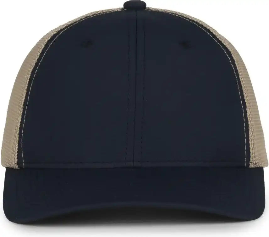 Oc Sports Mb2020pf Modern Performance Trucker Cap - Navy Khaki - Osfm