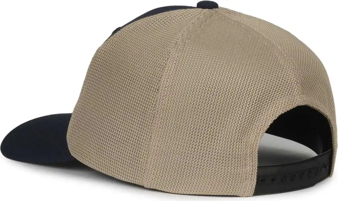 Oc Sports Mb2020pf Modern Performance Trucker Cap - Navy Khaki - Osfm