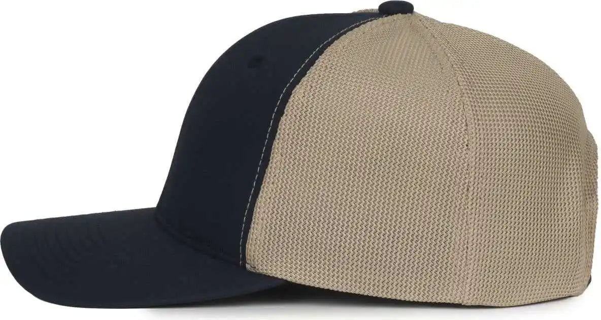 Oc Sports Mb2020pf Modern Performance Trucker Cap - Navy Khaki - Osfm