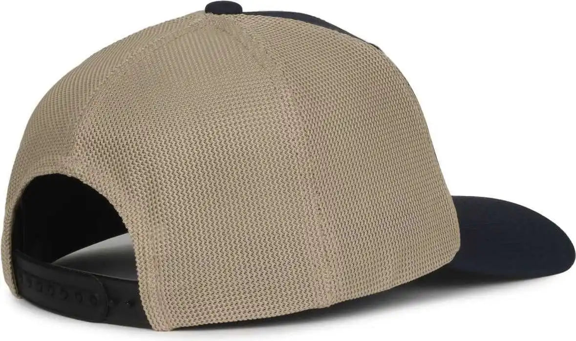 Oc Sports Mb2020pf Modern Performance Trucker Cap - Navy Khaki - Osfm
