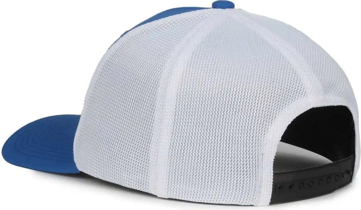 Oc Sports Mb2020pf Modern Performance Trucker Cap - Royal White - Osfm