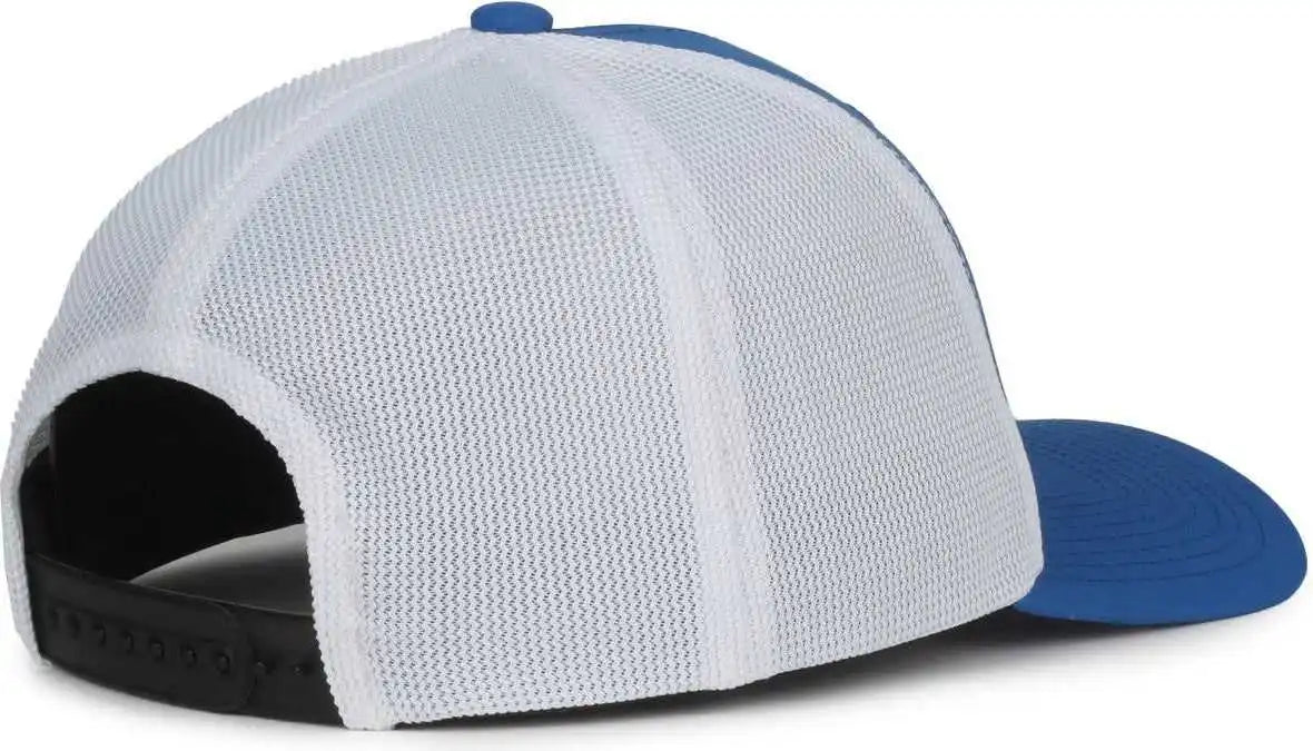 Oc Sports Mb2020pf Modern Performance Trucker Cap - Royal White - Osfm
